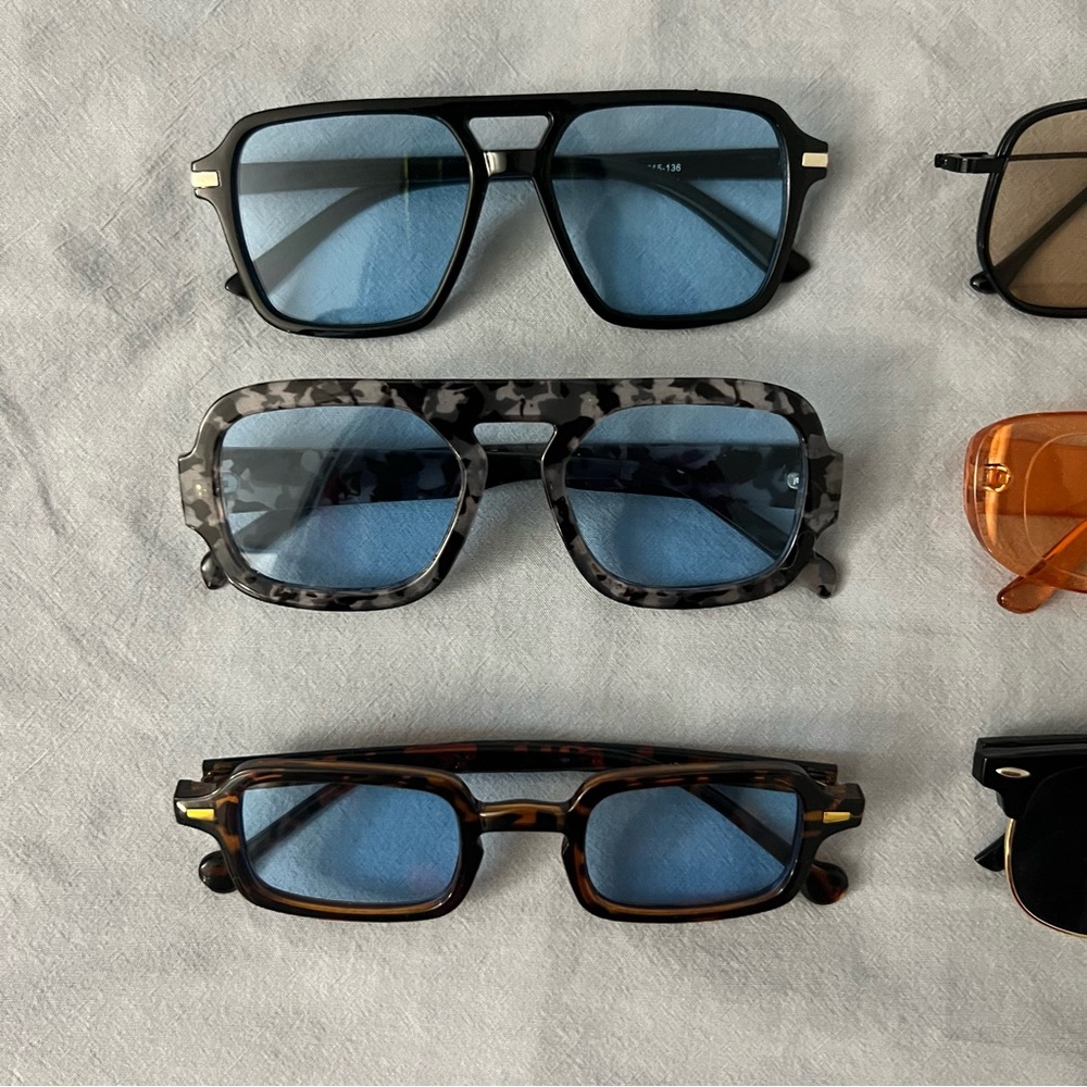 6 Pair Fashion Sunglasses Set - Picture 3 of 4